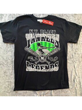New York Black Yankees T-Shirt Headgear Classics Size Large Negro Leagues